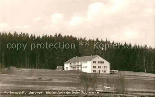 AK / Ansichtskarte Weissenstadt Schullandheim der Hofer Stadtmission Weissenstadt