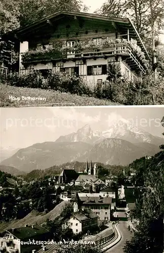 AK / Ansichtskarte Berchtesgaden Haus Bethanien Panorama mit Watzmann Berchtesgaden