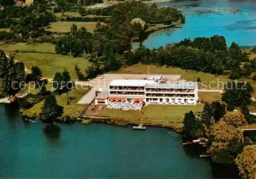 AK / Ansichtskarte Moelln_Lauenburg Kurhotel Schwanenhof Fliegeraufnahme Moelln_Lauenburg