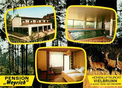 AK / Ansichtskarte Vielbrunn Pension Weyrich Gaestezimmer Hallenbad Vielbrunn