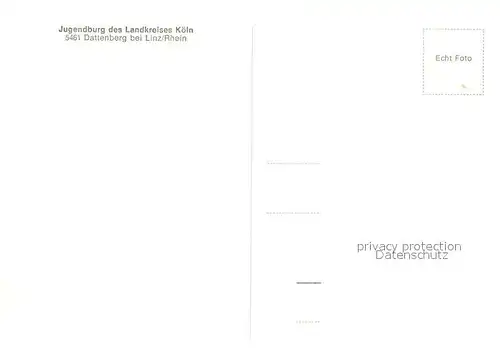 AK / Ansichtskarte Dattenberg Jugendburg des Landkreises Koeln Dattenberg