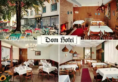 AK / Ansichtskarte Werl_Westfalen Dom Hotel Gastraeume Terrasse Werl_Westfalen