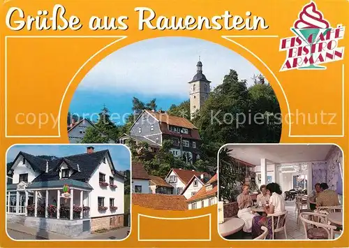 AK / Ansichtskarte Rauenstein_Frankenblick Eiscafe Bistro Rauenstein Rauenstein_Frankenblick