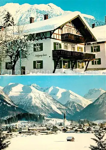 AK / Ansichtskarte Oberstdorf Gaestehaus Wolfganghaus Panorama Oberstdorf