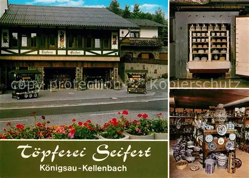 AK / Ansichtskarte Kellenbach_Koenigsau Toepferei Seifert Details 