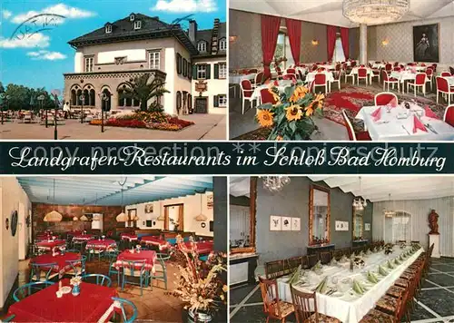 AK / Ansichtskarte Bad_Homburg Landgrafen Restaurants im Schloss Gastraeume Speisesaal Bad_Homburg
