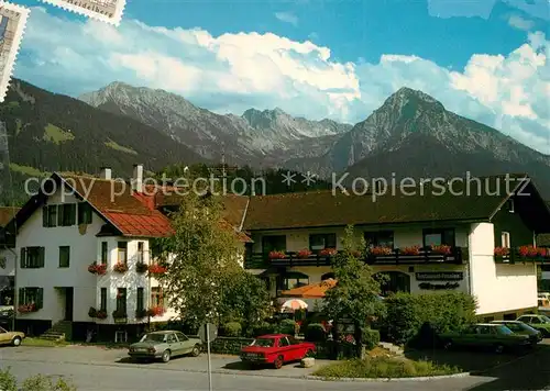 AK / Ansichtskarte Fischen_Allgaeu Restaurant Pension Mayerhof Fischen Allgaeu