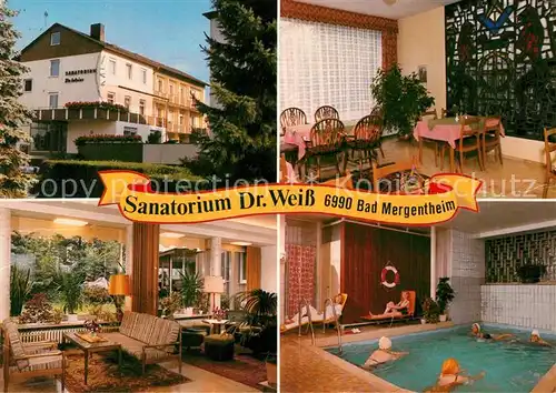 AK / Ansichtskarte Bad_Mergentheim Sanatorium Dr Weiss Bad_Mergentheim