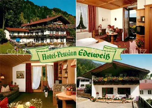 AK / Ansichtskarte Reit_Winkl Hotel Pension Edelweiss Gaststuben Reit_Winkl
