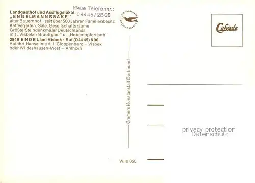 AK / Ansichtskarte Endel_Vechta Landgasthof Engelmannsbaeke Endel Vechta