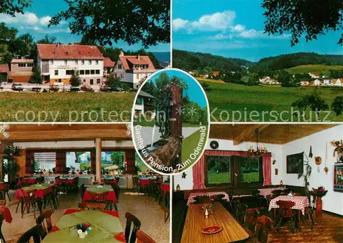 AK / Ansichtskarte Scharbach Gasthaus Pension Zum Odenwald Landschaftspanorama Brunnen Scharbach