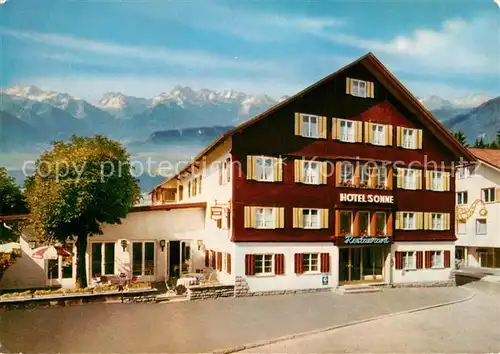 AK / Ansichtskarte Sonthofen_Oberallgaeu Hotel Sonne Allgaeuer Alpen Sonthofen Oberallgaeu