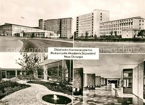 AK / Ansichtskarte Duesseldorf Staedtische Krankenanstalten Medizinische Akademie Chirurgie Duesseldorf