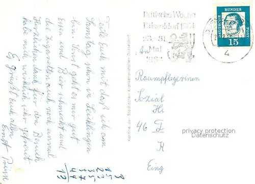 AK / Ansichtskarte Duesseldorf Staedtische Krankenanstalten Medizinische Akademie Chirurgie Duesseldorf