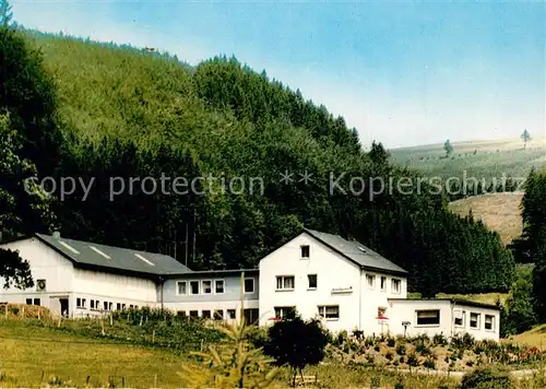 AK / Ansichtskarte Girkhausen_Bad_Berleburg Gasthof Pension Zur Schmelzhuette Girkhausen_Bad_Berleburg