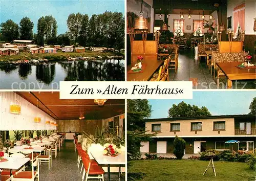 AK / Ansichtskarte Leschede Gaestehaus Pension Restaurant Zum Alten Faehrhaus Campingplatz Leschede