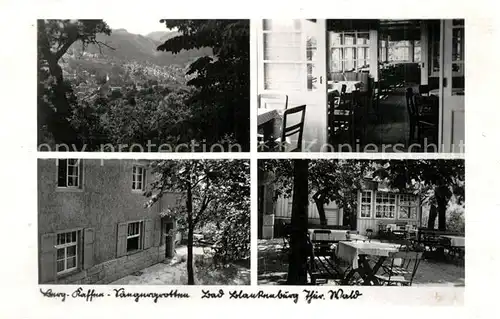 AK / Ansichtskarte Bad_Blankenburg Bergkaffee Saengergrotten Gartenterrasse Landschaftspanorama Bad_Blankenburg