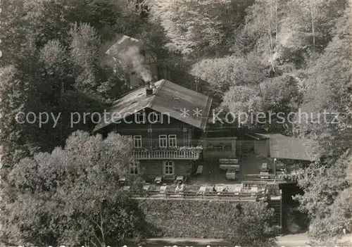 AK / Ansichtskarte Schwarzatal Gaststaette Schweizerhaus Thueringer Wald Handabzug Schwarzatal