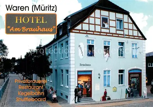 AK / Ansichtskarte Waren_Mueritz Hotel und Brauhaus Mueritz Waren Mueritz