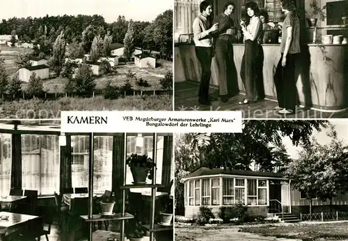 AK / Ansichtskarte Kamern Bungalowdorf der Lehrlinge Betriebsberufsschule Walter Ulbricht Kamern