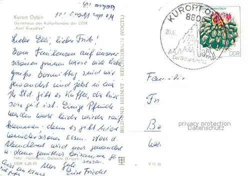 AK / Ansichtskarte Oybin Gaestehaus des Kulturbundes der DDR Karl Kneschke Oybin