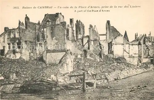 AK / Ansichtskarte Cambrai Place d Armes Rue des Liniers  Cambrai