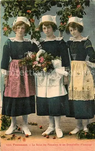 AK / Ansichtskarte Fouesnant Reine des Pommiers Demoiselles d Honneur  Fouesnant