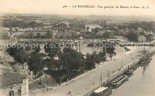 AK / Ansichtskarte La_Rochelle_Charente Maritime Bassins Gare La_Rochelle