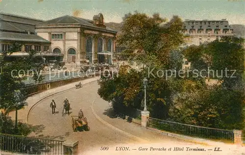 AK / Ansichtskarte Lyon_France Gare Perrache Hotel Terminus Lyon France