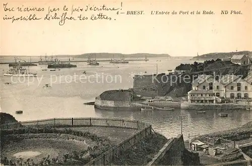 AK / Ansichtskarte Brest_Finistere Entree du Port Rade Brest_Finistere