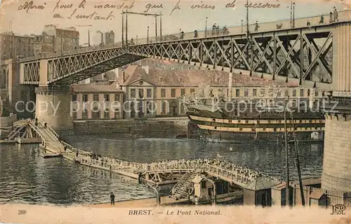 AK / Ansichtskarte Brest_Finistere Pont National Brest_Finistere
