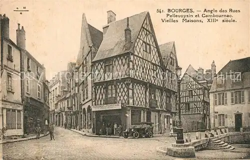 AK / Ansichtskarte Bourges Angle des Rues Pellevoysin et Cambournac  Bourges