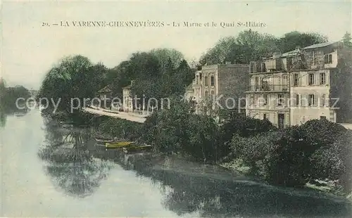 AK / Ansichtskarte La_Varenne Chennevieres Marne Quai St Hilaire  La_Varenne Chennevieres