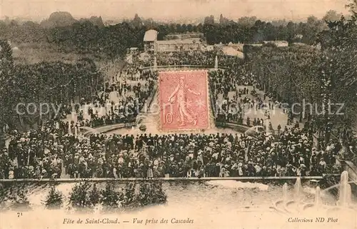 AK / Ansichtskarte Saint Cloud en Dunois Fete de Saint Cloud Cascades  Saint Cloud en Dunois