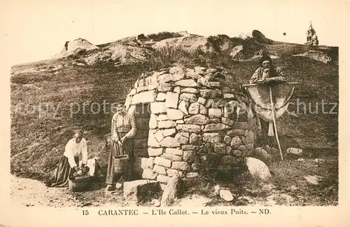 AK / Ansichtskarte Carantec L Ile Callot Vieux Puits Carantec