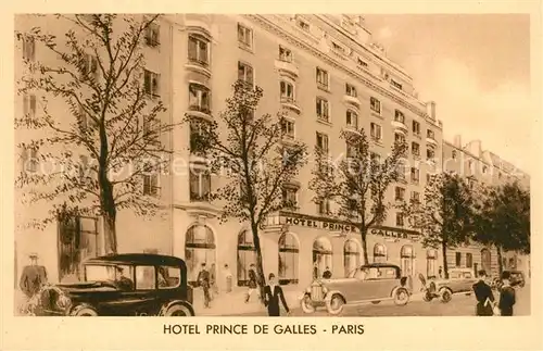 AK / Ansichtskarte Paris Hotel Prince de Galles Paris