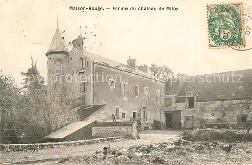 AK / Ansichtskarte Maison Rouge Ferme du chateau de Mitoy Maison Rouge