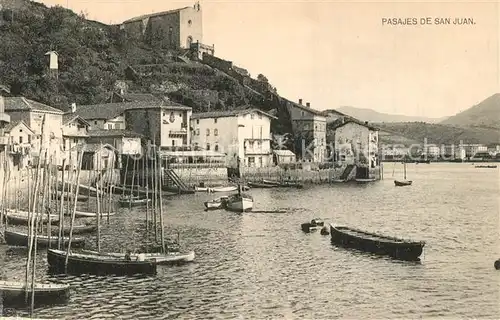AK / Ansichtskarte Pasajes Fischerboote Pasajes