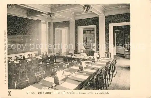 AK / Ansichtskarte Luxemburg_Luxembourg Chambre des Deputes Commission du Budget Luxemburg Luxembourg