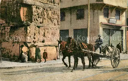 AK / Ansichtskarte Salonica_Salonique_Salonicco Pferdewagen 