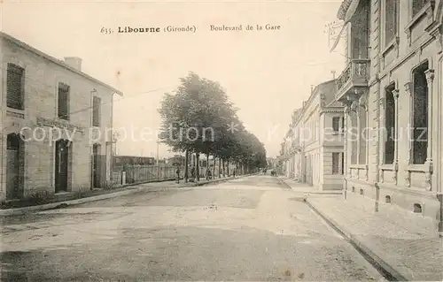 AK / Ansichtskarte Libourne Boulevard de la Gare Libourne