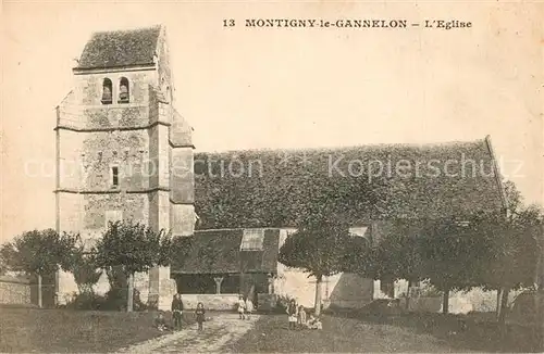AK / Ansichtskarte Montigny le Gannelon Eglise Montigny le Gannelon