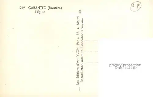 AK / Ansichtskarte Carantec Eglise Carantec
