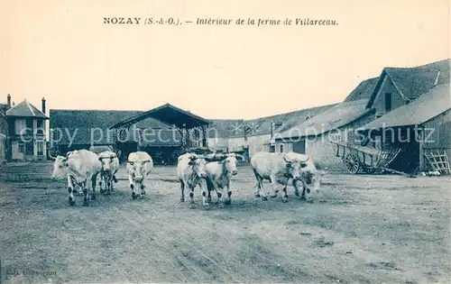 AK / Ansichtskarte Nozay_Essonne Interieur de la ferme de Villarceau Nozay Essonne