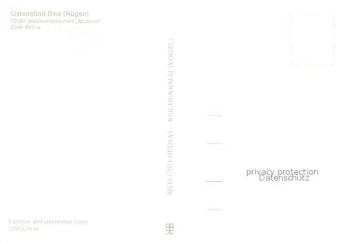 AK / Ansichtskarte Binz_Ruegen FDGB Urlauberrestaurant Szczecin Cafe Malina Binz_Ruegen