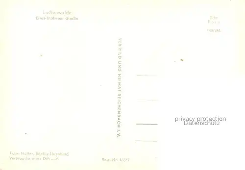 AK / Ansichtskarte Luckenwalde Ernst Thaelmann Strasse Luckenwalde