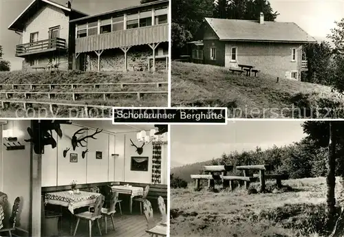 AK / Ansichtskarte Meiningen_Thueringen Schoenbrunner Berghuette Rastplatz Thueringer Wald Meiningen Thueringen