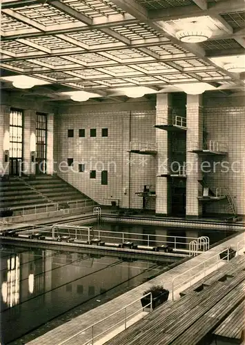 AK / Ansichtskarte Rostock_Mecklenburg Vorpommern Hallenschwimmbad Neptun Handabzug Rostock