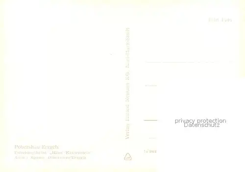 AK / Ansichtskarte Pobershau Erholungsheim Haus Katzenstein Pobershau