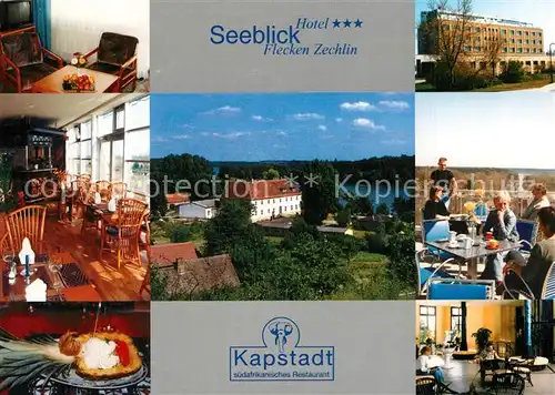 AK / Ansichtskarte Flecken_Zechlin Hotel Seeblick Restaurant Terrasse Flecken_Zechlin